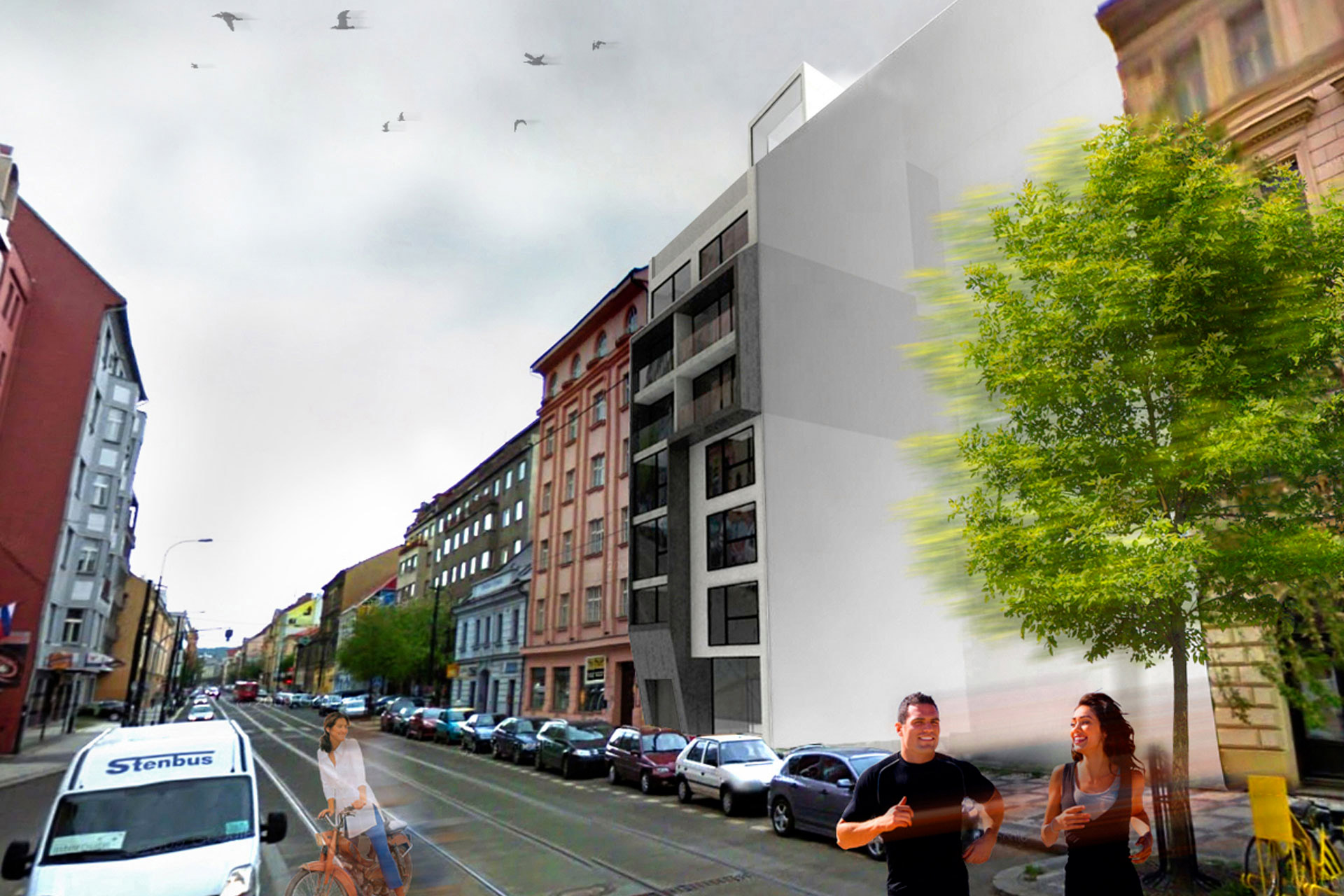 .Bytový dům Sokolovská.